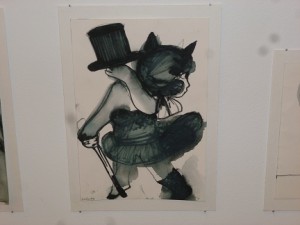 Av Katarina Lönnby, är det en katt med hatt och käpp